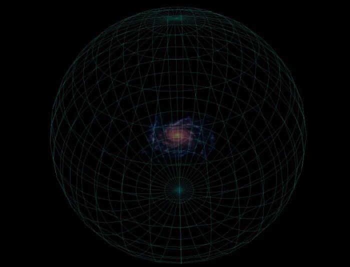 Click to enlarge Schematic diagram of our galaxy's dark matter halo