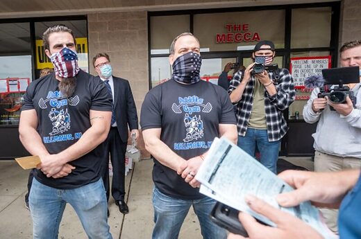 Click to enlarge atilis gym smith trumbetti covid lockdown masks