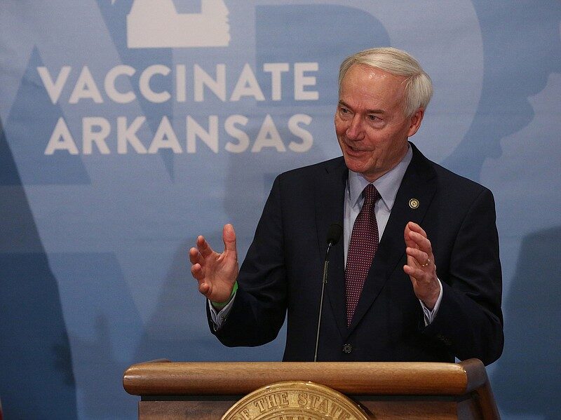 Click to enlarge Gov. Asa Hutchinson