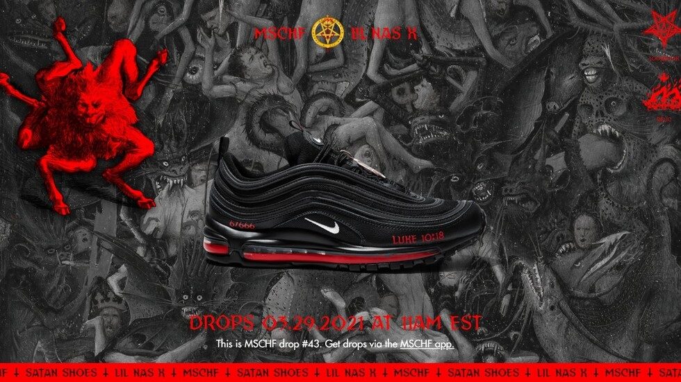 satan shoes human blood