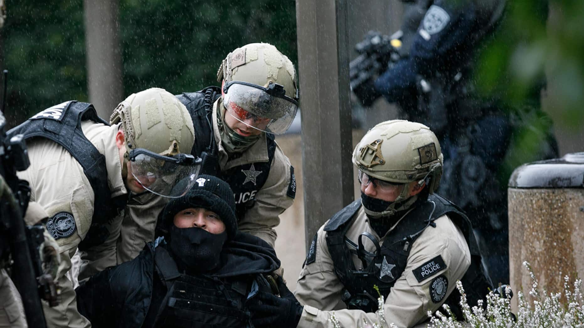 Click to enlarge riots salem arrests