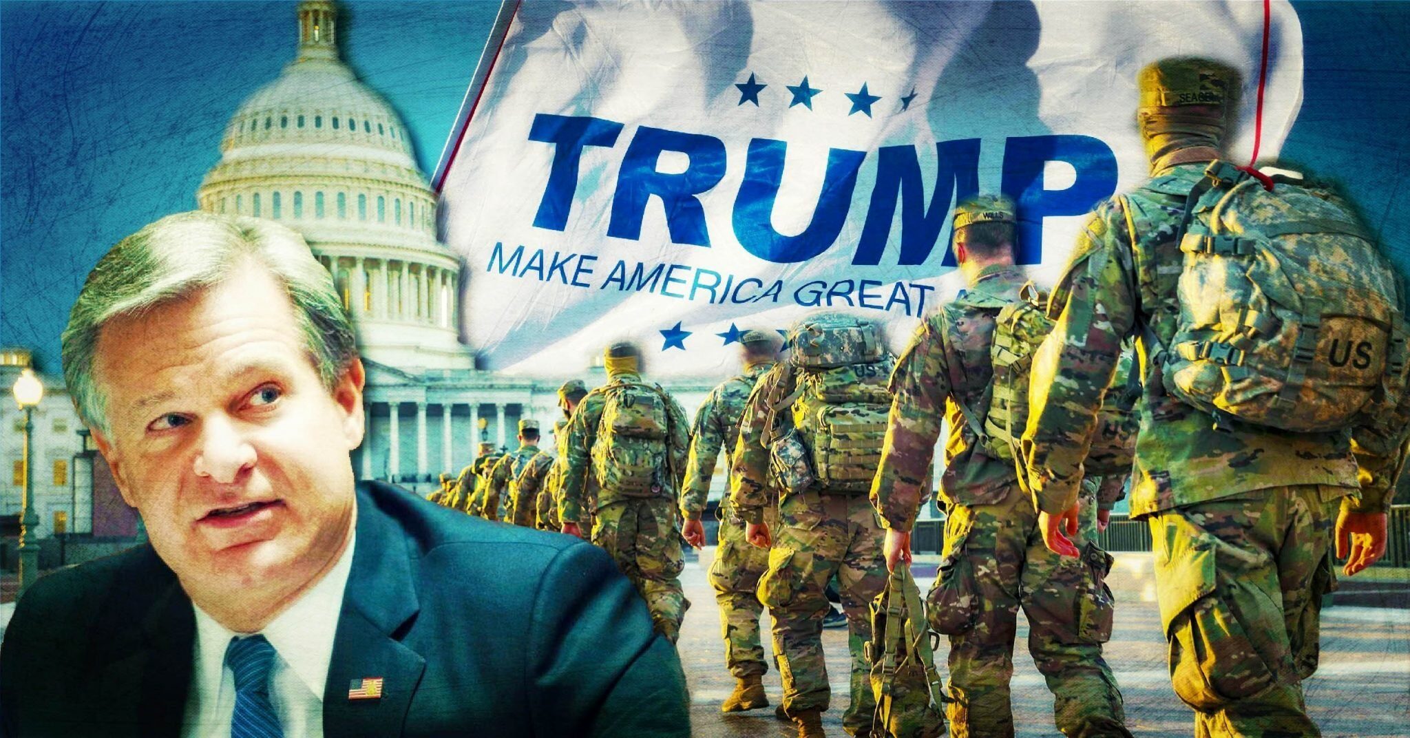 Trump supporters, military