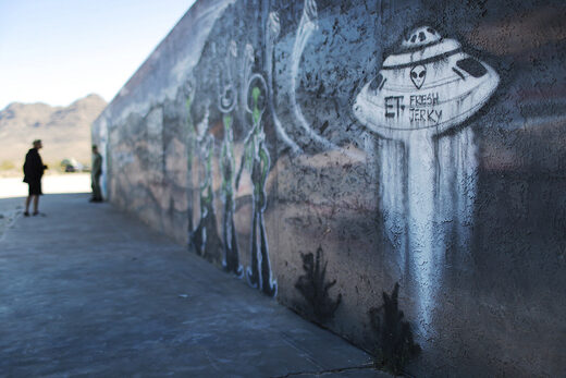 UFO mural