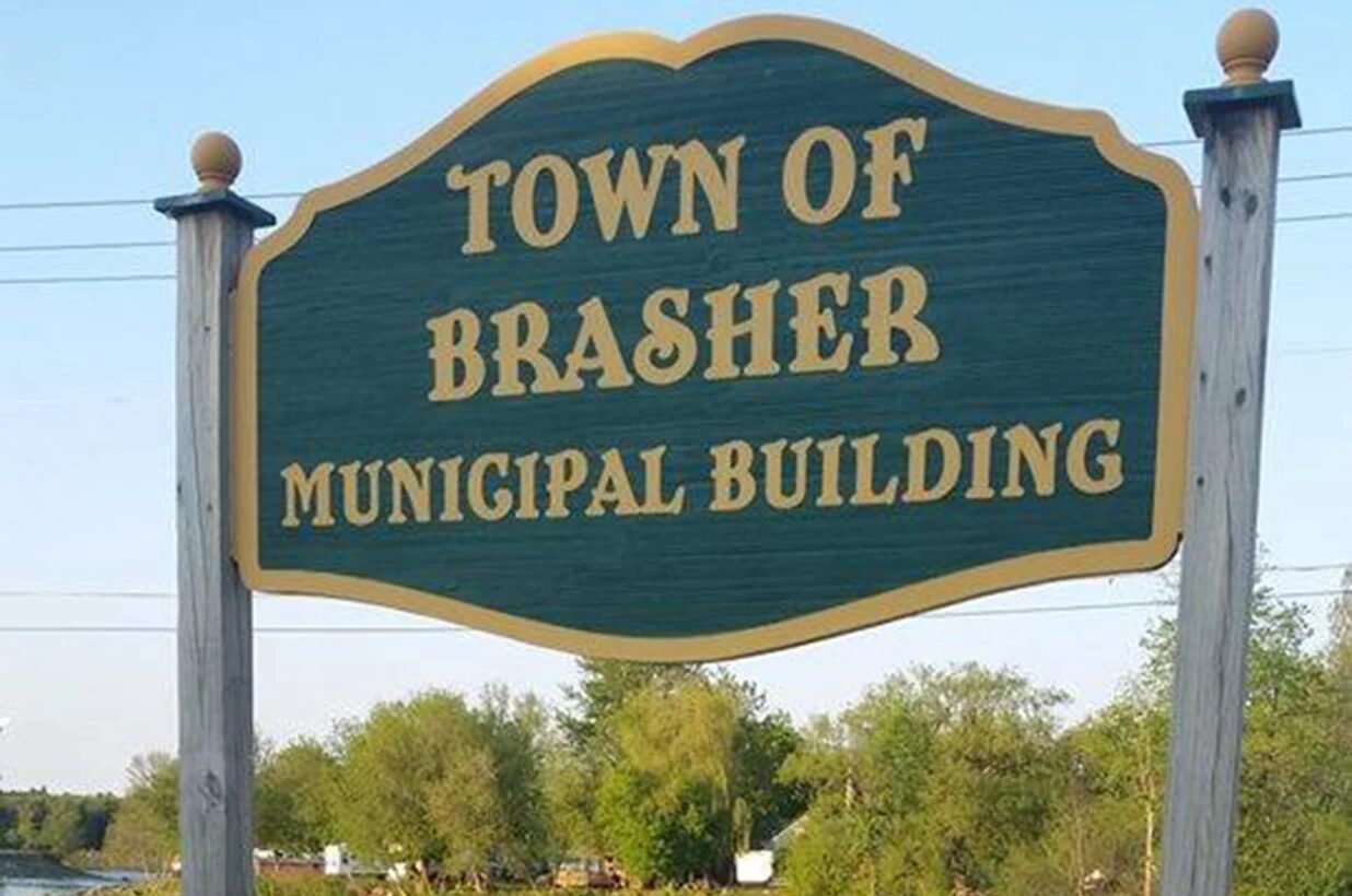 Click to enlarge town of brasher