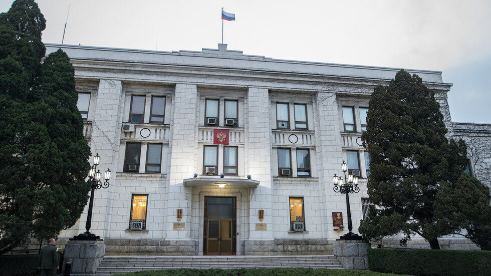 Click to enlarge Russian Embassy in North Korea
