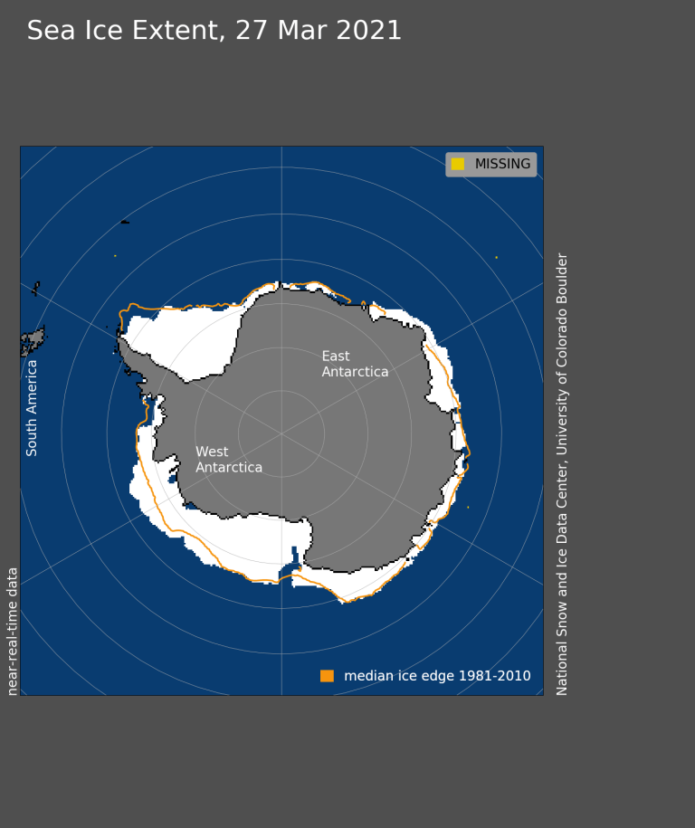 Click to enlarge Sea Ice extent