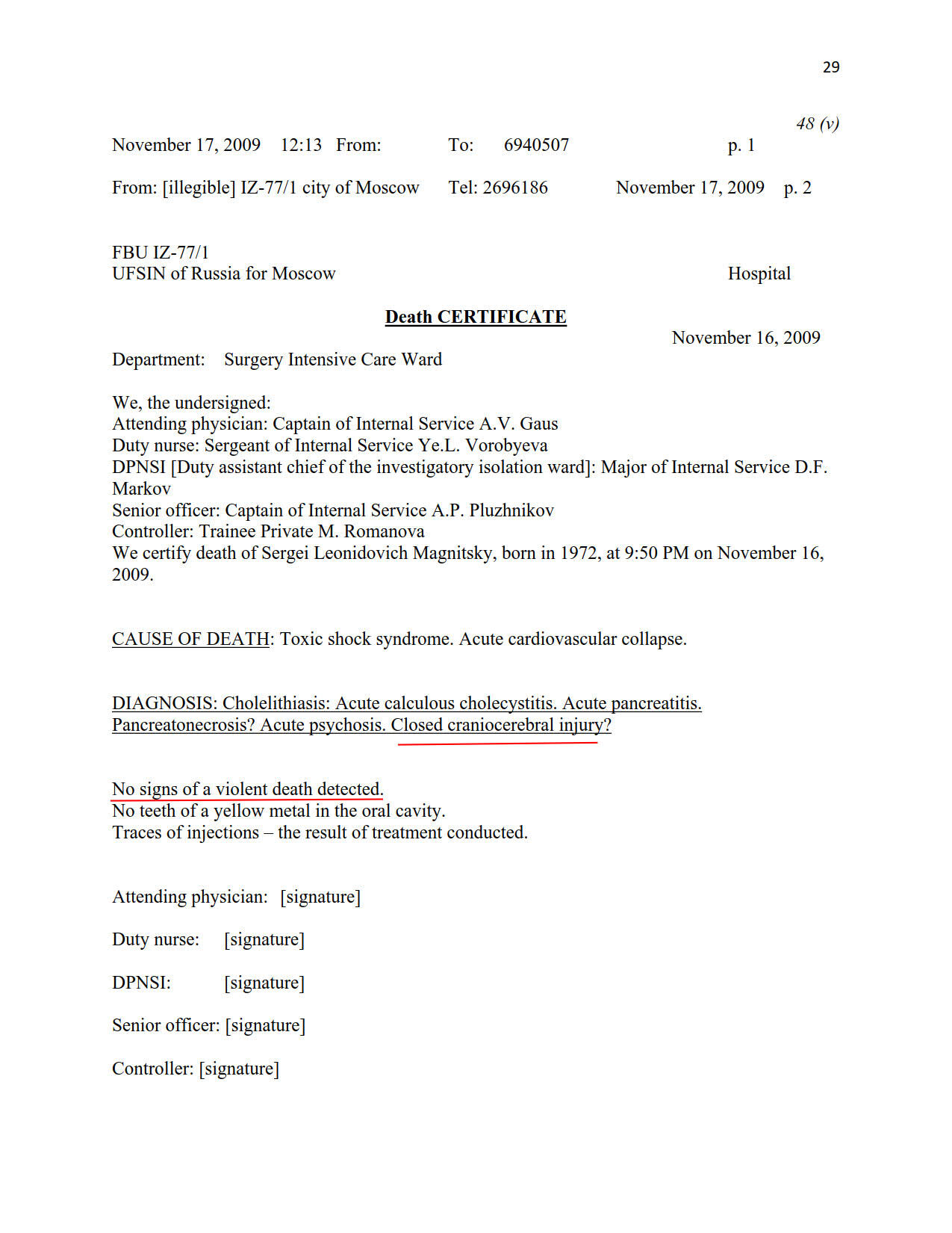 Click to enlarge magnitsky death