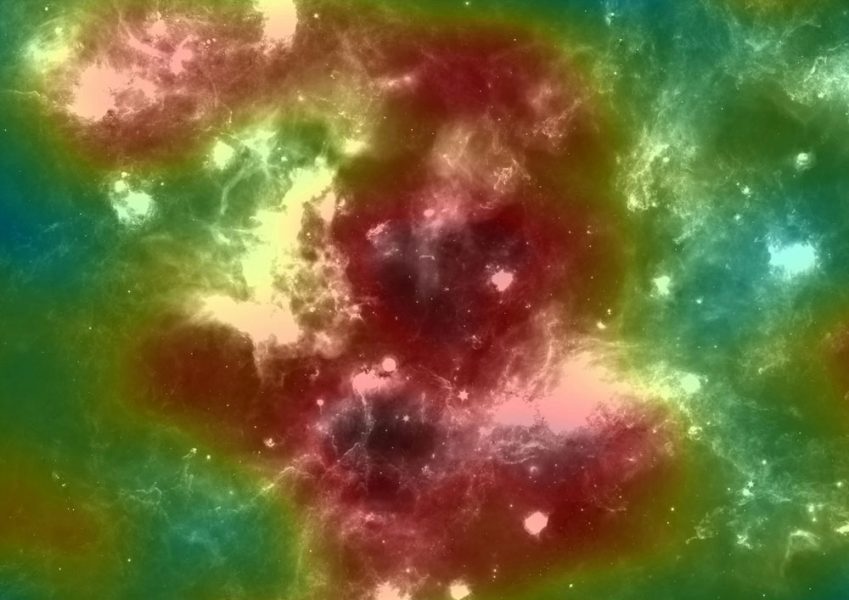 Click to enlarge Cygnus Cocoon massive star-forming region