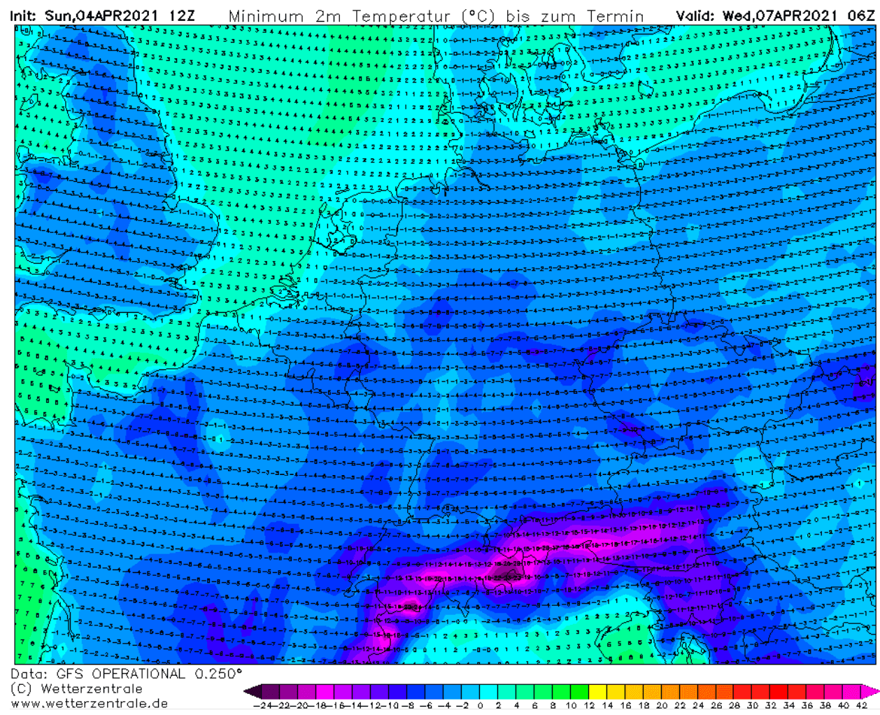 extreme cold europe april 2021