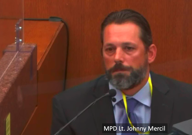 george floyd trial screen capture MPD Mercil