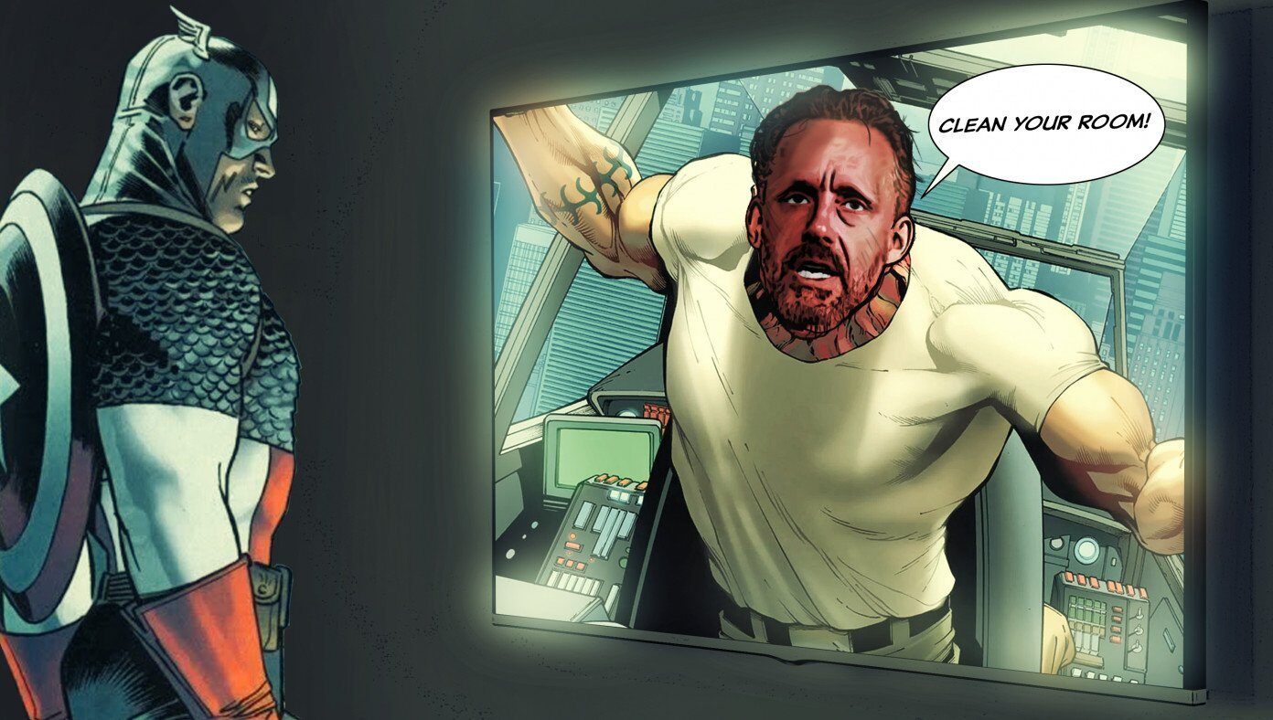 Click to enlarge red skull captain america jordan peterson