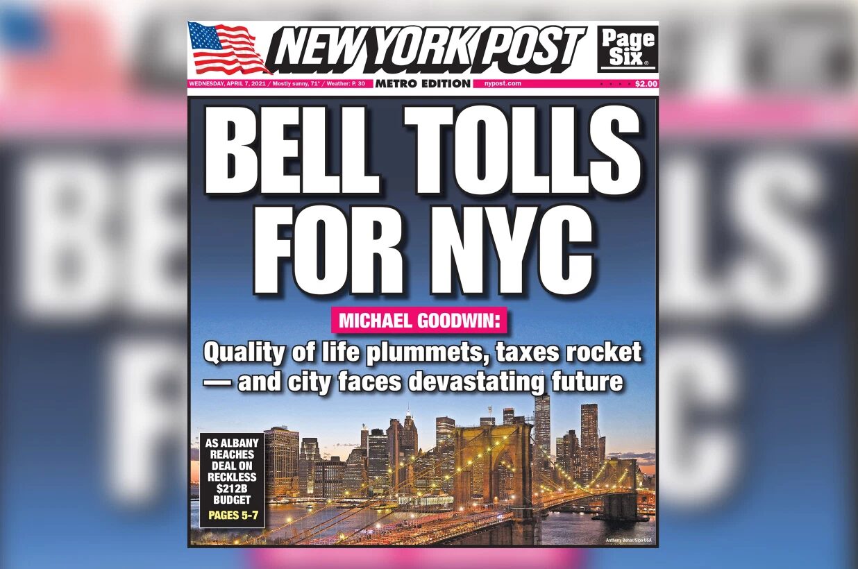 Click to enlarge NYP front page