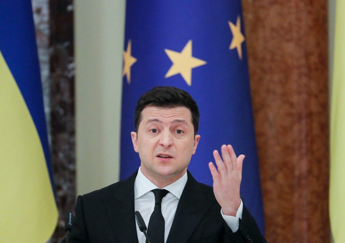 Ukrainian President Volodymyr Zelensky