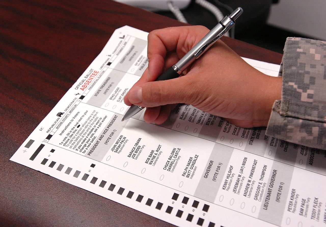 absentee ballot form election fraud