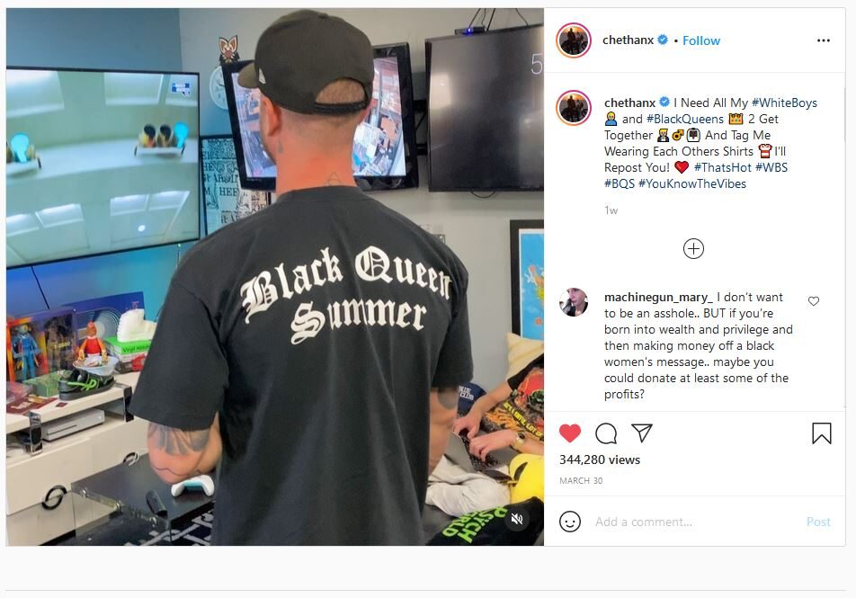 Click to enlarge chet hanks racist fonts inclusive