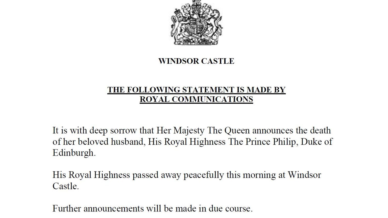 Windsor statement