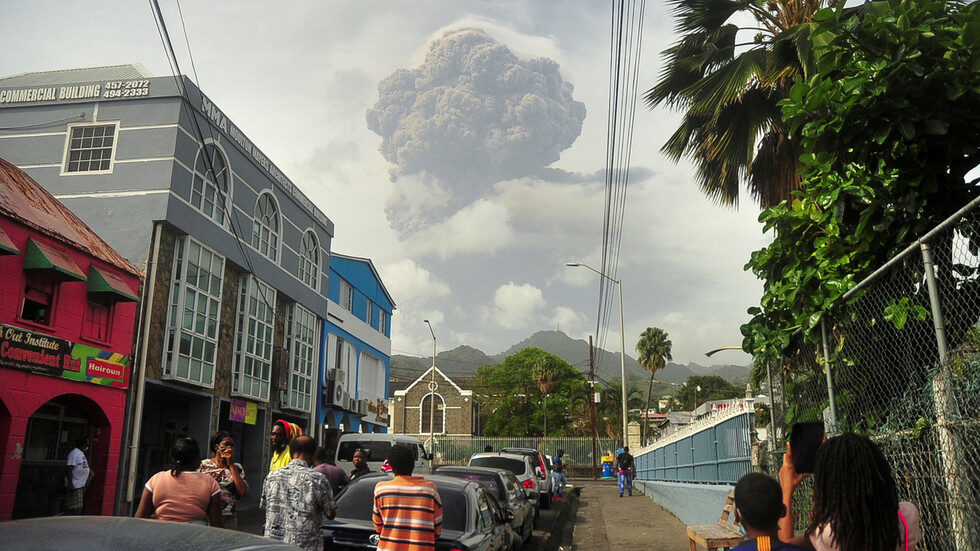 La Soufriere volcano st vincent eruption