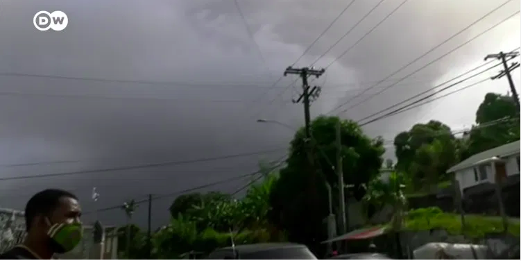 St Vincent Volcano Eruption