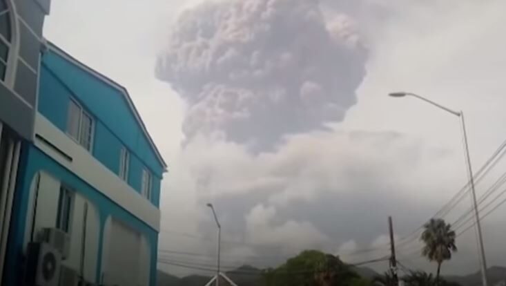 St Vincent volcano eruption