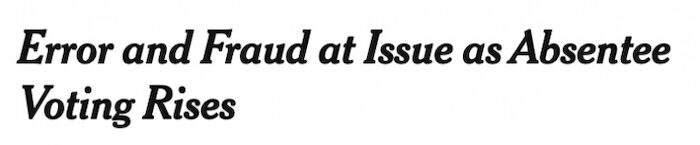 Click to enlarge NYT Headline