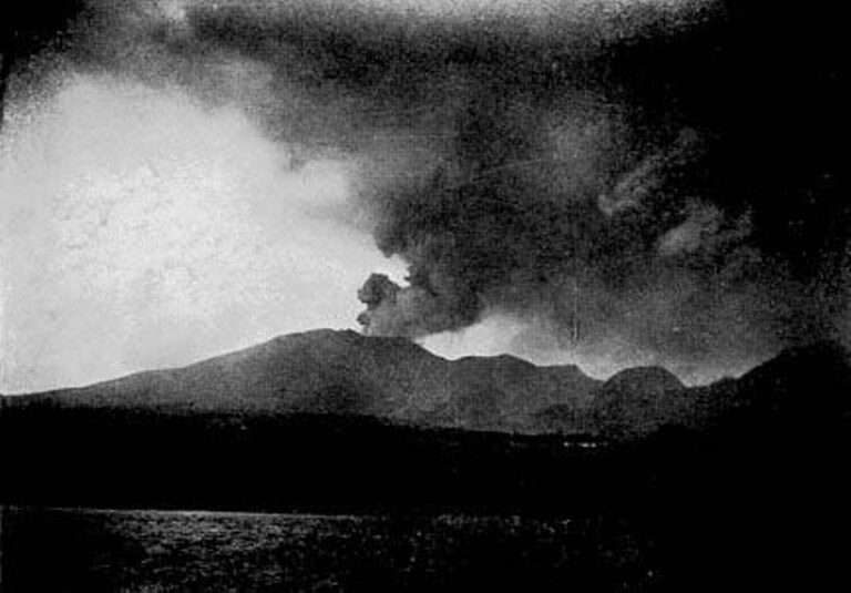 Click to enlarge Mount Pelee eruption of 1902: one of the deadliest in recorded history.
