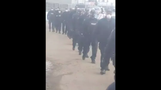 200 police descend on church to stop worshipers attending Sunday service in Alberta, Canada 200 police descend on church to stop worshipers attending Sunday service in Alberta, Canada