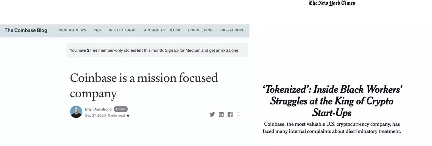 Click to enlarge Coinbase