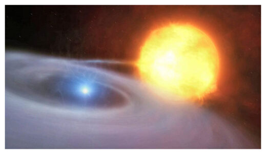 Click to enlarge White dwarf and companion star