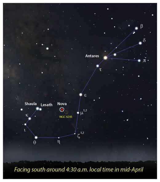 Click to enlarge Star-hopping to Nova Sco 2021