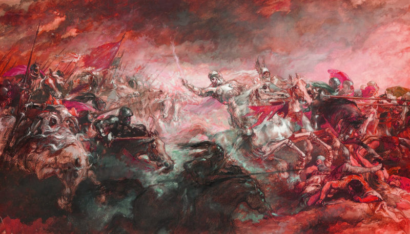 war battle painting