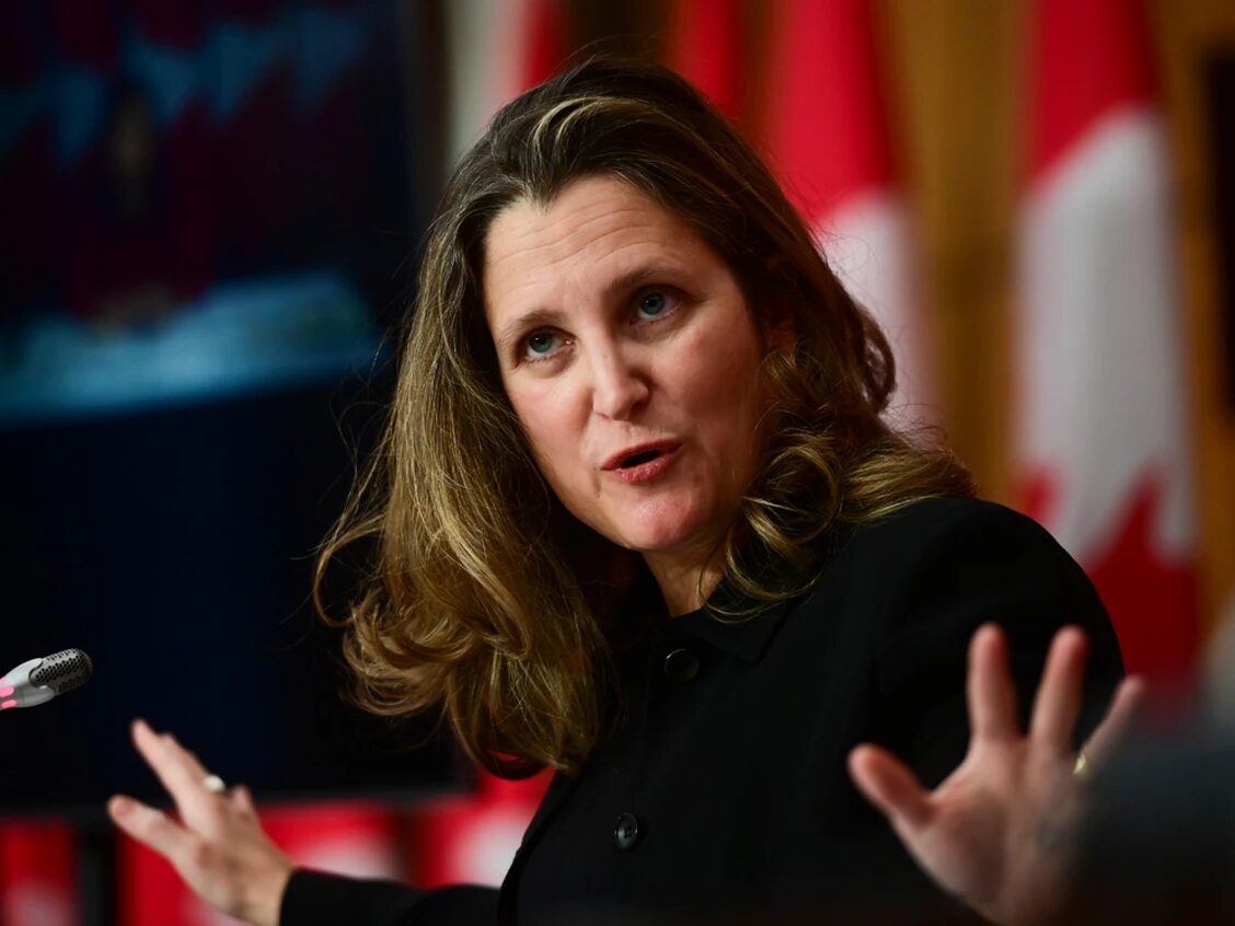 Canadian Finance Minister Chrystia Freeland