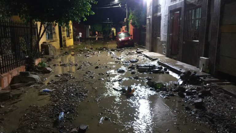 Flood damage in Carmen de Bolívar, Colombia.
