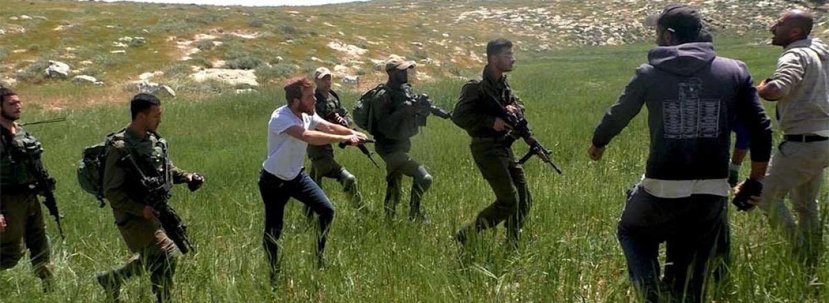 illegal settlers IDF soldiers attack