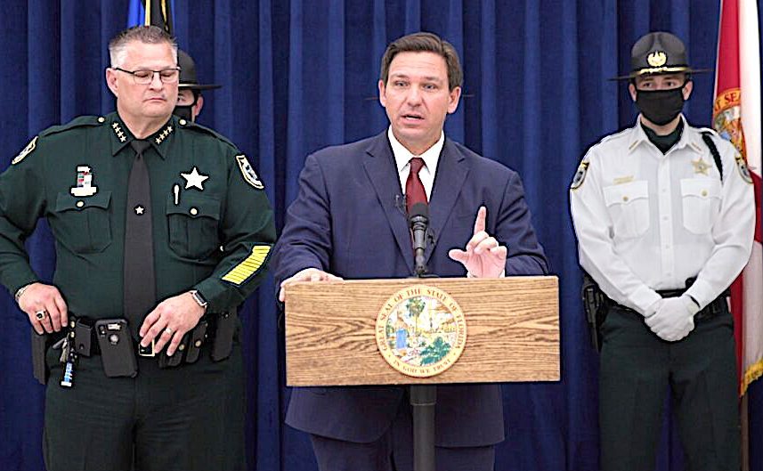 Click to enlarge DeSantis press conference