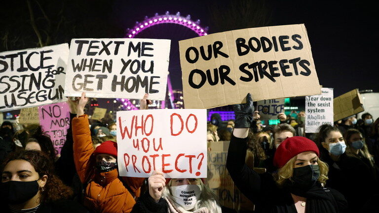 Click to enlarge Everard protest london