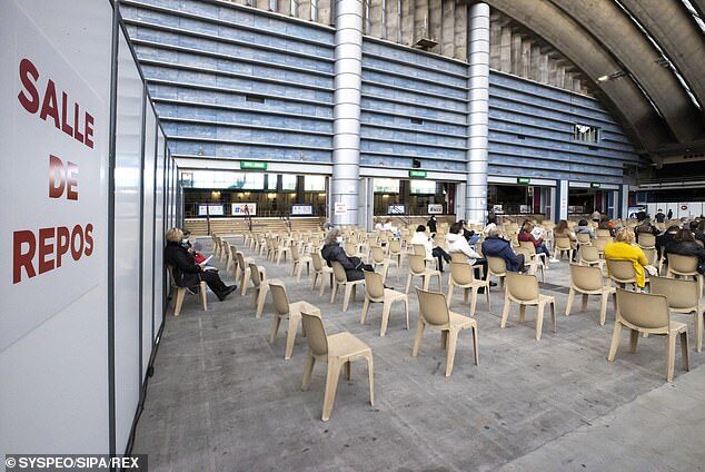 Click to enlarge Vaccination Center in France