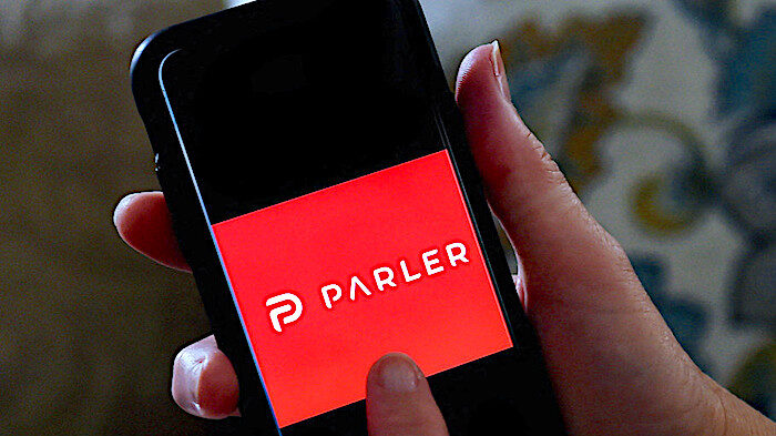 Parler on phone