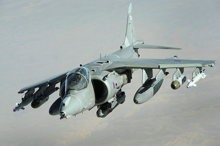 Click to enlarge RAF Harrier