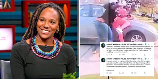 BLM activist says police shouldn't use a weapon to stop someone from getting stabbed