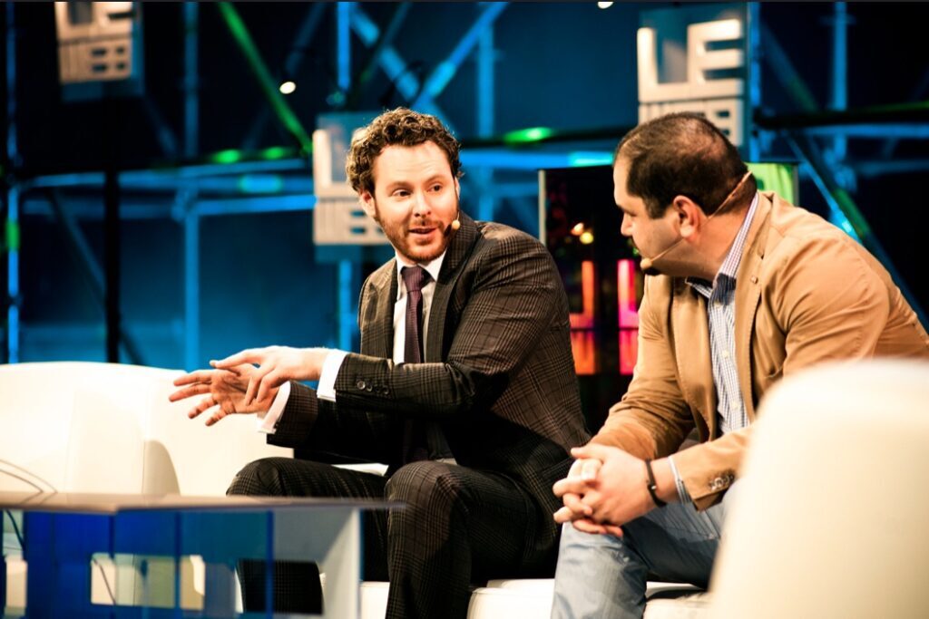 Click to enlarge Sean Parker of Founders Fund speaks during the LeWeb conference in 2011,