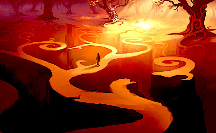 Click to enlarge the deviant path