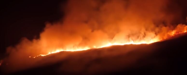 Click to enlarge Northern Ireland wildfire
