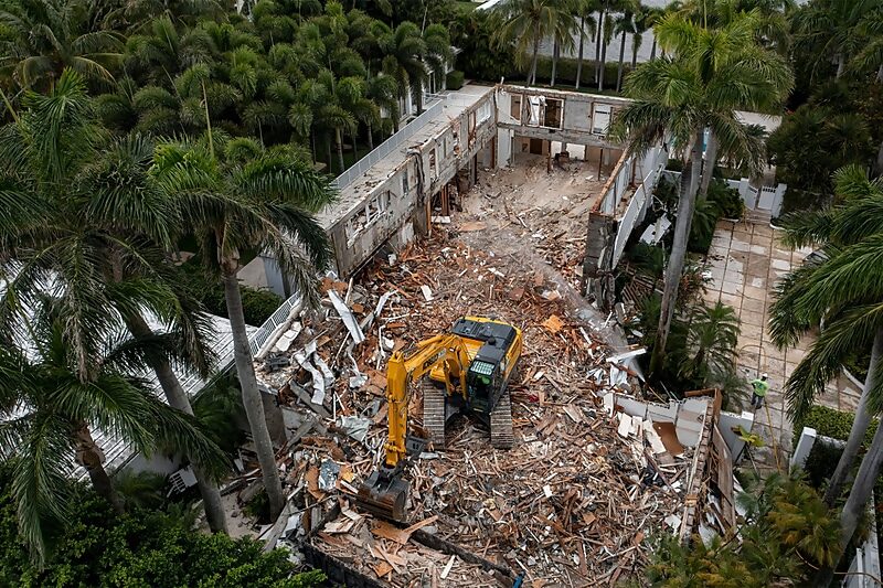 Click to enlarge epstein mansion florida demolished torn down