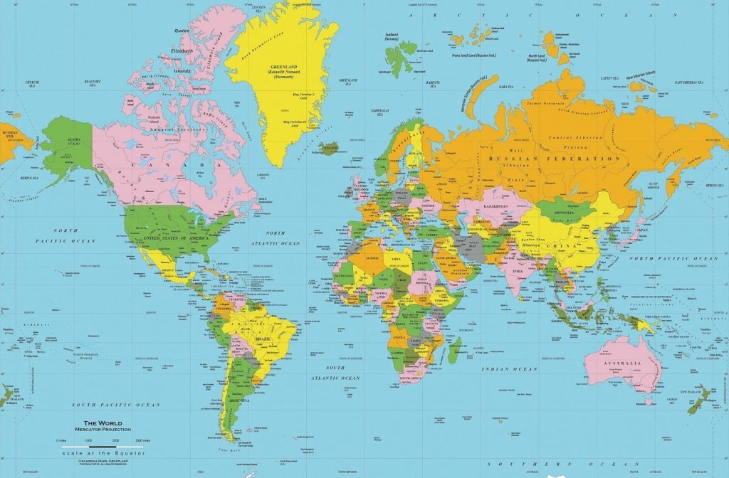 world map