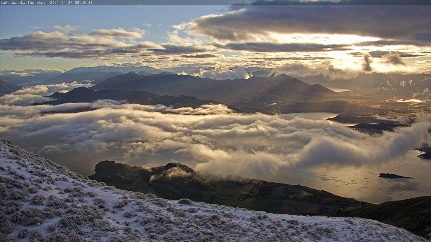 Mt Roy looking over Lake Wanaka on Tuesday morning.