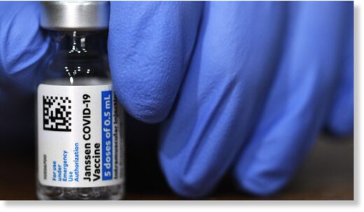 Click to enlarge vial of the Johnson & Johnson vaccine