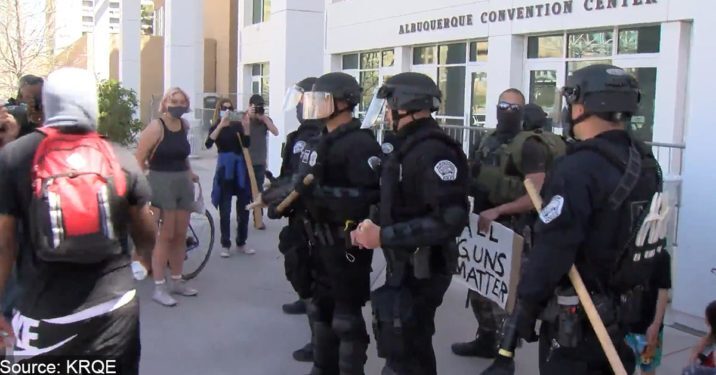 riot police new mexico Albuquerque