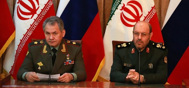 Click to enlarge Sergei Shoigu Iran's Defence Minister Hossein Dehghan