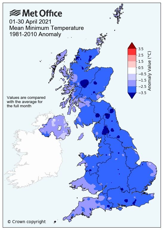 Click to enlarge Met Office confirms it has been the coldest April