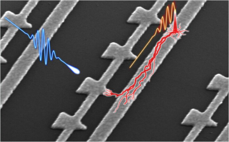 nanometer-scale devices  attosecond electron flashes